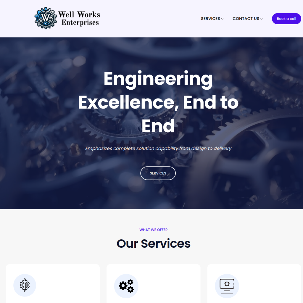 Well Works Enterprises website built by Lynkup Digital